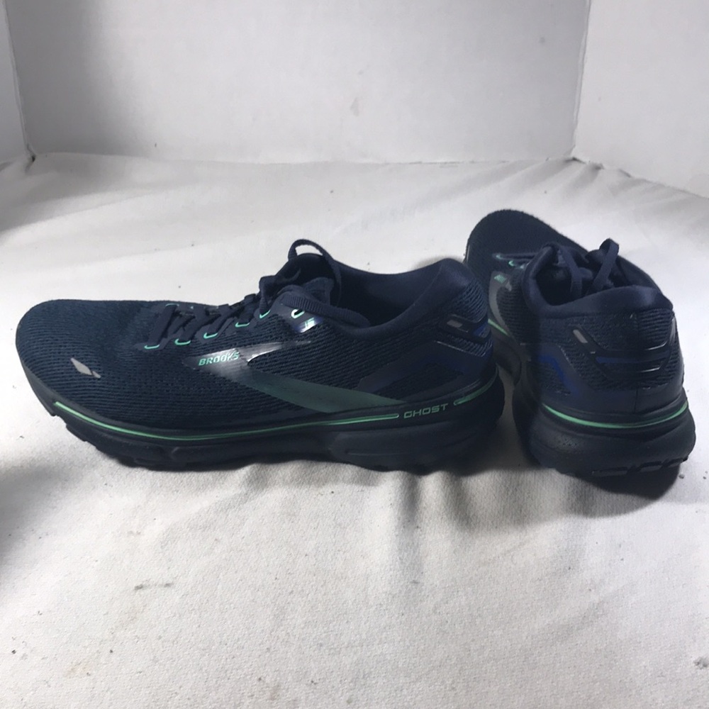 Brooks Ghost 15 Crown Blue/Black Men's Running Shoes with Teal Accents Sz 9 - Picture 4 of 8
